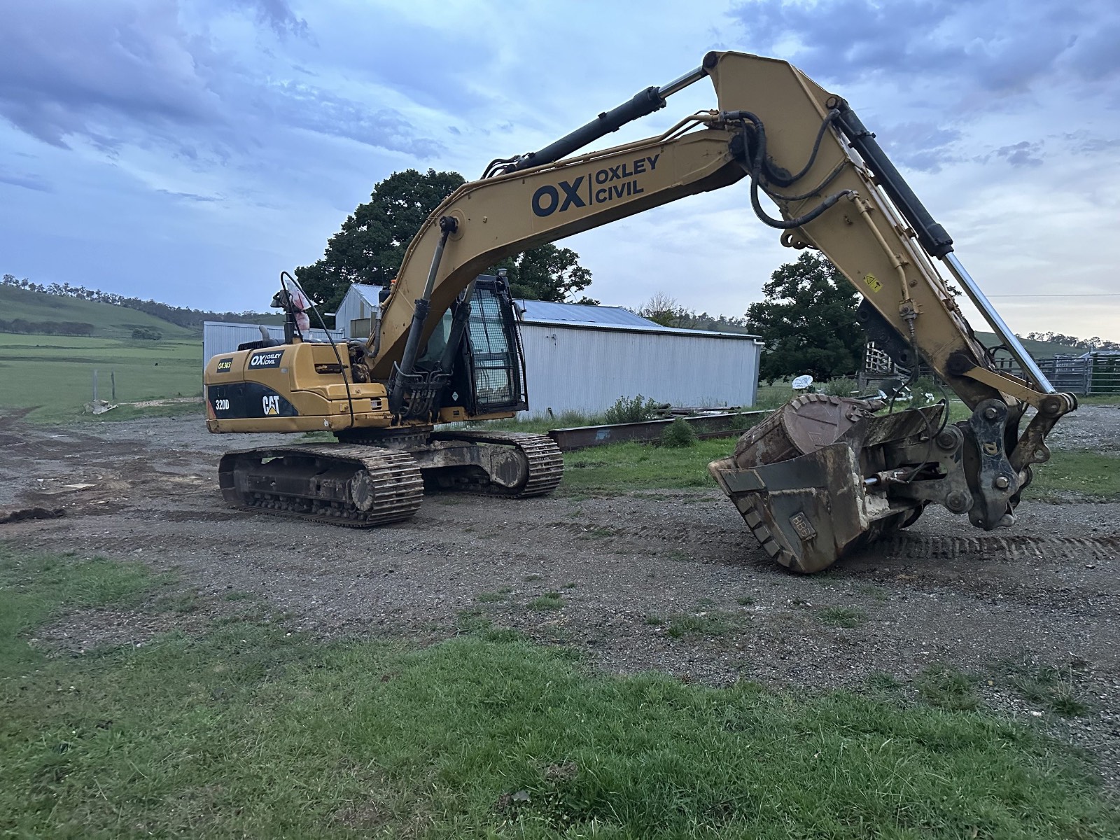 Oxley excavator with mulcher head