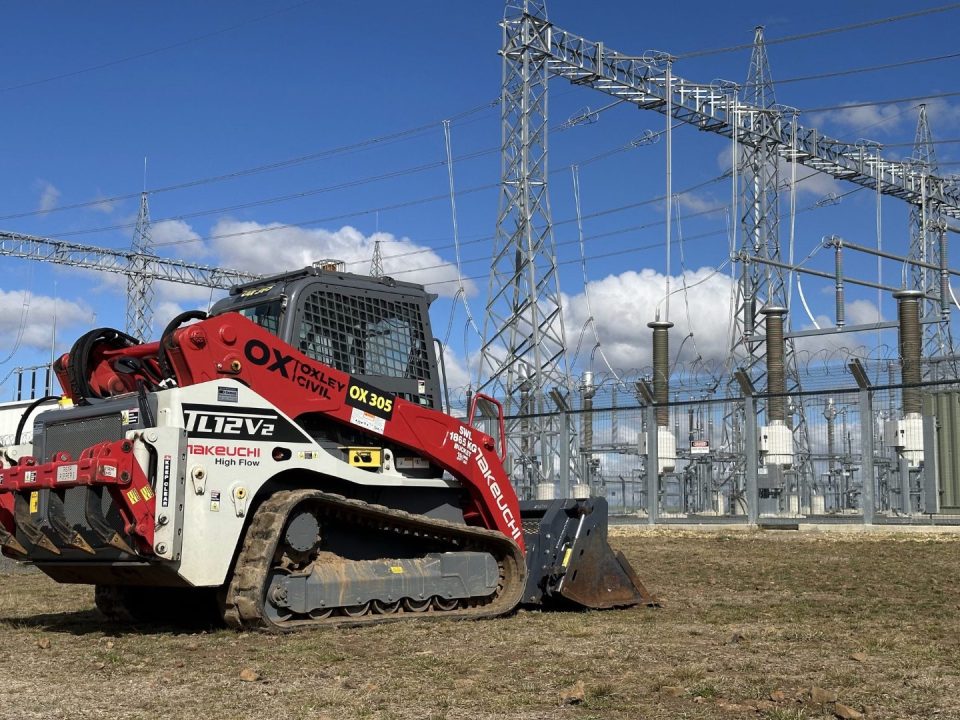 Oxley Takeuchi TL12 at the substation